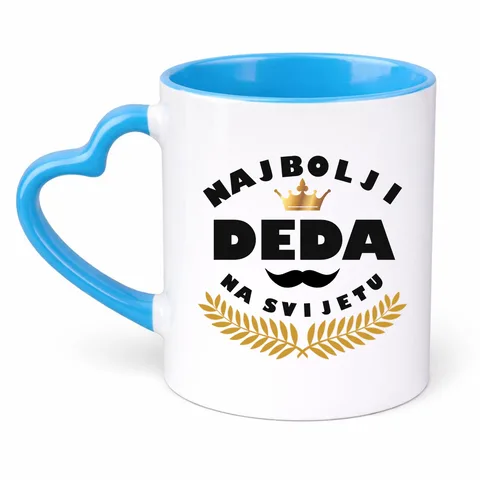 Najbolji deda na svijetu - Šolja Srce – izdelek sa printom