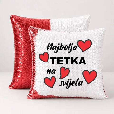 Najbolja tetka na svijetu 2 - Jastuk magični – proizvod sa printom