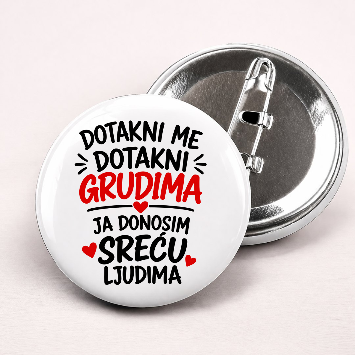 Dotakni me dotakni grudima 1 - Bedževi – prikaz proizvoda
